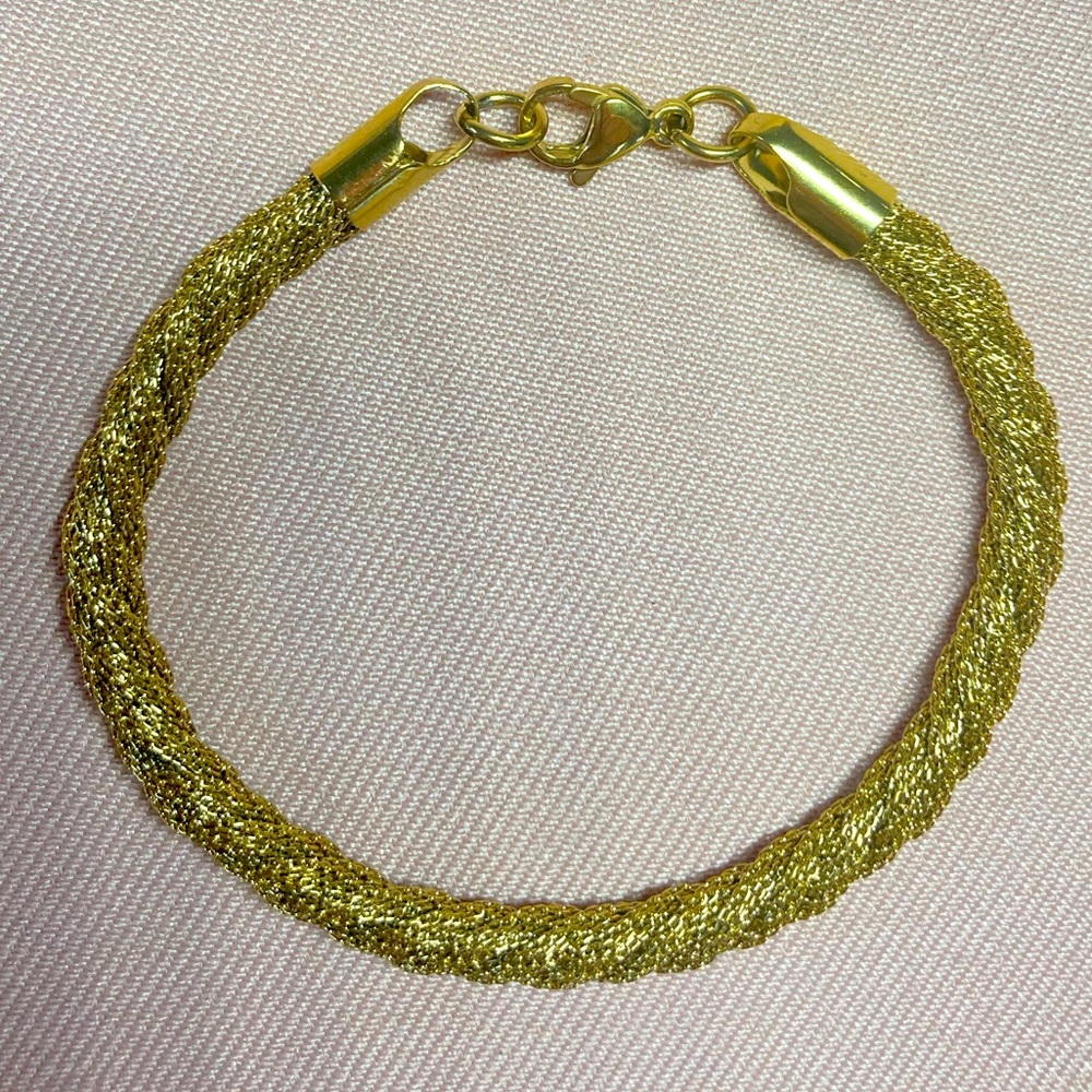 Stainless Steel Twisted Bracelet
